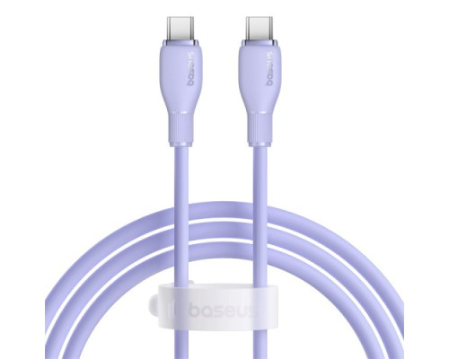 PD кабель Baseus Pudding Series Fast Charging Type-C to Type-C 100W 1.2m Purple P10355702511-00 mag-693217263396754700