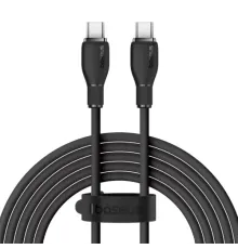 PD кабель Baseus Pudding Series Fast Charging Cable Type-C to Type-C 100W 2m Black P10355702111-01 mag-6932172634025145700