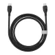 PD кабель Baseus Pudding Series Fast Charging Cable Type-C to Type-C 100W 2m Black P10355702111-01 mag-6932172634025145700