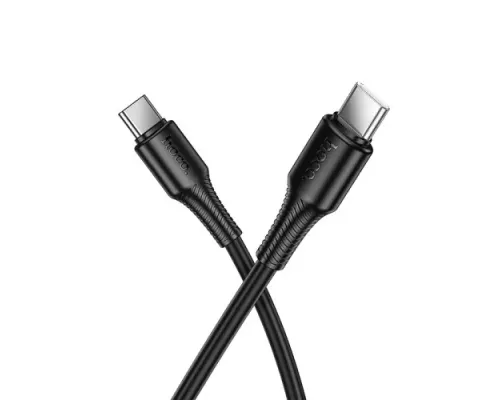 PD Кабель HOCO X120 Beneficio 60W charging data cable C to C 1m Black mag-6942007658928154146
