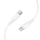 PD Кабель HOCO X120 Beneficio 60W charging data cable C to C 1m White mag-6942007658935153868