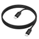 PD Кабель HOCO X122 Benefit 60W silicone charging data cable C to C 1m Black mag-6942007662246154187