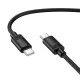 PD Кабель HOCO X122 Benefit 60W silicone charging data cable C to C 1m Black mag-6942007662246154187