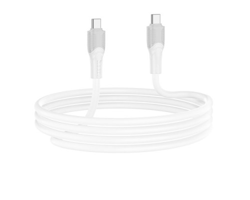 PD Кабель HOCO X106 Big bull 240W charging data cable Type-C to Type-C 2m White mag-6942007623186137336