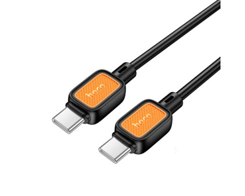 PD Кабель HOCO X108 Benefit 60W silicone charging data cable C to C 1m Black mag-694200763225662089