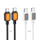PD Кабель HOCO X108 Benefit 60W silicone charging data cable C to C 1m Black mag-694200763225662089