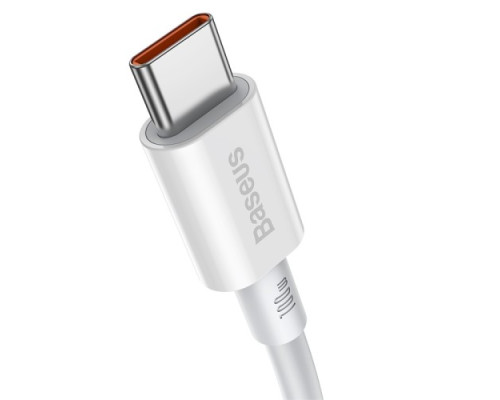 PD кабель Baseus Superior Series Fast Charging Data Cable Type-C to Type-C 100W 1m White CATYS-B02 mag-695315620845261258