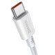 PD кабель Baseus Superior Series Fast Charging Data Cable Type-C to Type-C 100W 1m White CATYS-B02 mag-695315620845261258