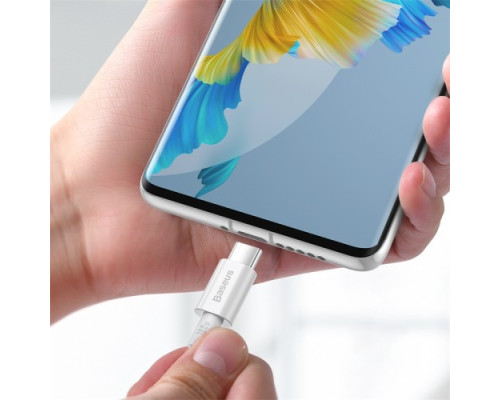 PD кабель Baseus Superior Series Fast Charging Data Cable Type-C to Type-C 100W 1m White CATYS-B02 mag-695315620845261258