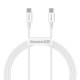 PD кабель Baseus Superior Series Fast Charging Data Cable Type-C to Type-C 100W 1m White CATYS-B02 mag-695315620845261258