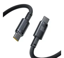 PD Кабель Baseus New Braided Type-C to Type-C 100W 1m Bkack E0426W00 mag-6953156212213152060