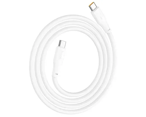 PD Кабель HOCO X93 Force 240W fast charging data cable Type-C to Type-C 1m. White mag-6931474790736144004