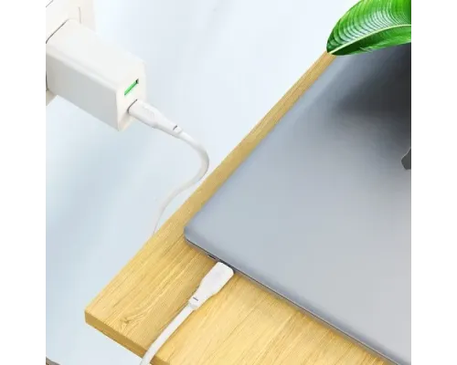 PD Кабель HOCO X93 Force 240W fast charging data cable Type-C to Type-C 1m. White mag-6931474790736144004