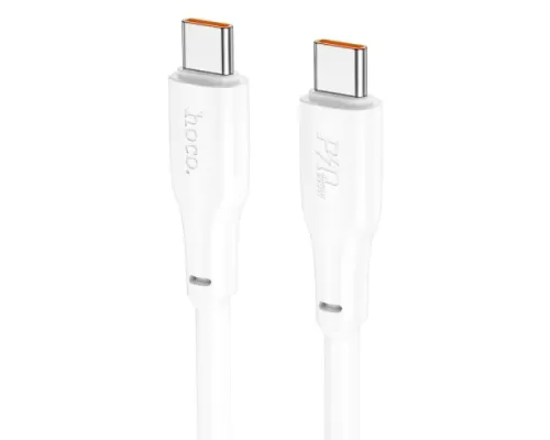PD Кабель HOCO X93 Force 240W fast charging data cable Type-C to Type-C 1m. White mag-6931474790736144004