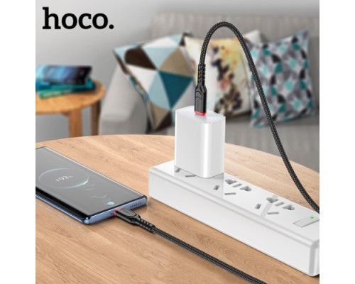 PD Кабель HOCO X59 Victory Type-C - to - Type-C 60W/3A/2m. black mag-69314747941781685