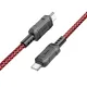 PD Кабель HOCO X94 Leader 60W charging data cable Type-C to Type-C 3A/1m Red mag-6931474794338145572