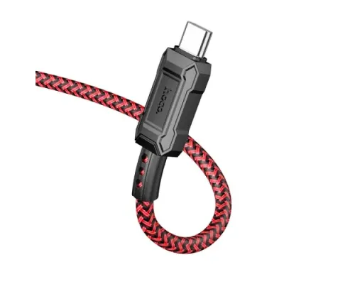 PD Кабель HOCO X94 Leader 60W charging data cable Type-C to Type-C 3A/1m Red mag-6931474794338145572