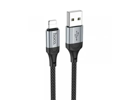 Кабель HOCO X102 Fresh charging data cable iP 1m. Black Деф.пак mag-2000001558768146666