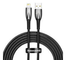 USB кабель Baseus Glimmer Series Fast Charging Data Cable USB to iP 2.4A 2m Black CADH000301 дефект mag-2000001590560152061