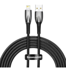 USB кабель Baseus Glimmer Series Fast Charging Data Cable USB to iP 2.4A 2m Black CADH000301 дефект mag-2000001590560152061