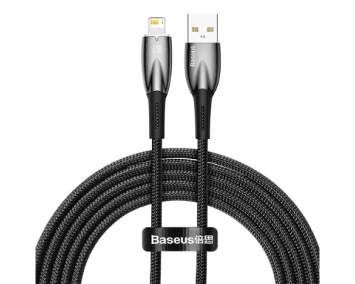 USB кабель Baseus Glimmer Series Fast Charging Data Cable USB to iP 2.4A 2m Black CADH000301 дефект mag-2000001590560152061
