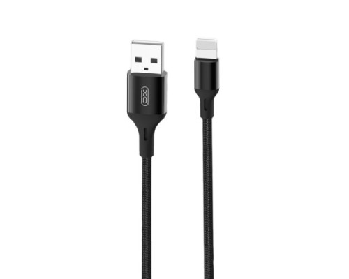 Кабель XO NB143 braided data cable Lightning 2.1A/2m Чорний mag-692068087086860210