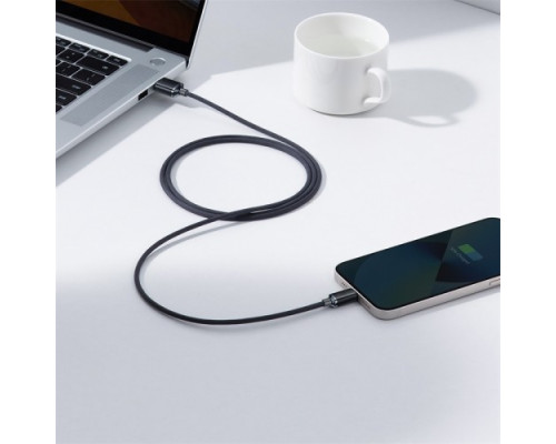 USB кабель Baseus Crystal Shine Series Fast Charging Data Cable USB to iP 2.4A 1.2m Black CAJY000001 mag-6932172602680135419