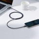 USB кабель Baseus Crystal Shine Series Fast Charging Data Cable USB to iP 2.4A 1.2m Black CAJY000001 mag-6932172602680135419