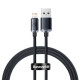USB кабель Baseus Crystal Shine Series Fast Charging Data Cable USB to iP 2.4A 1.2m Black CAJY000001 mag-6932172602680135419