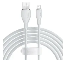 USB кабель Baseus Pudding Series Fast Charging Cable USB to iP 2.4A 2m White P10355700221-01 mag-6932172634179147473