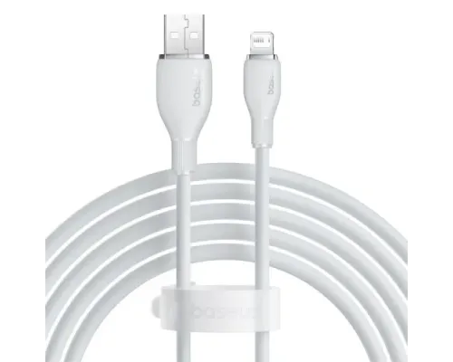 USB кабель Baseus Pudding Series Fast Charging Cable USB to iP 2.4A 2m White P10355700221-01 mag-6932172634179147473