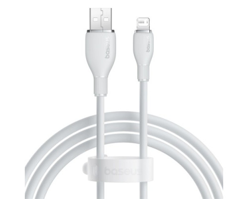 USB кабель Baseus Pudding Series Fast Charging Cable USB to iP 2.4A 1.2m White P10355700221-00 mag-6932172634131128933