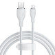 USB кабель Baseus Pudding Series Fast Charging Cable USB to iP 2.4A 1.2m White P10355700221-00 mag-6932172634131128933