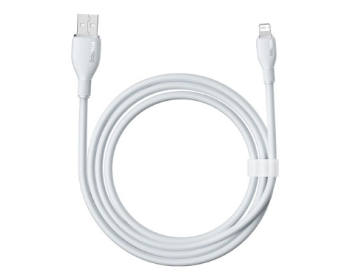 USB кабель Baseus Pudding Series Fast Charging Cable USB to iP 2.4A 1.2m White P10355700221-00 mag-6932172634131128933