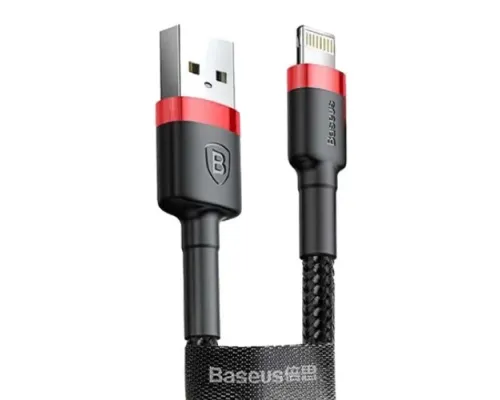 USB кабель Baseus Cafule for Ligtning 2,4A/1m. Black-red CALKLF-B19 дефект пакування mag-2000001540107143758