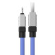 USB кабель Baseus CoolPlay Series Fast Charging Cable USB to iP 2.4A 1m Blue CAKW000403 дефект пакув mag-2000001589182132354