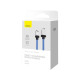 USB кабель Baseus CoolPlay Series Fast Charging Cable USB to iP 2.4A 1m Blue CAKW000403 дефект пакув mag-2000001589182132354