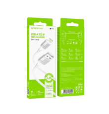 Кабель BOROFONE BX101 Creator for Lightning 2,4A/1m білий mag-6941991108242137607