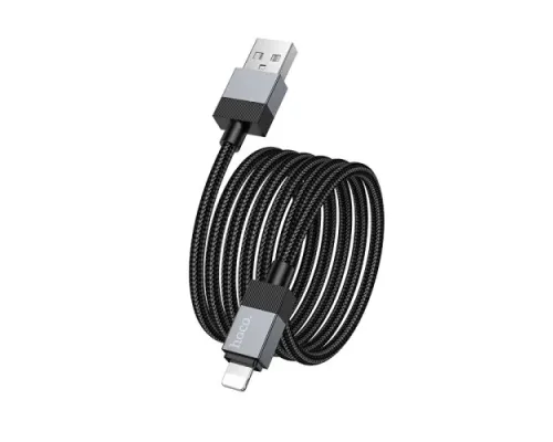 Кабель HOCO X110 Honorific charging data cable iP 2.4A/1m. Black mag-6942007646765138677