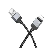 Кабель HOCO X110 Honorific charging data cable iP 2.4A/1m. Black mag-6942007646765138677