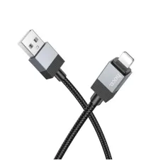 Кабель HOCO X110 Honorific charging data cable iP 2.4A/1m. Black mag-6942007646765138677