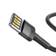 USB кабель Baseus Cafule (Special Edition) for Lightning 2.4A/1m. Grey+Black CALKLF-GG1 mag-6953156283343130033