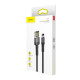 USB кабель Baseus Cafule (Special Edition) for Lightning 2.4A/1m. Grey+Black CALKLF-GG1 mag-6953156283343130033