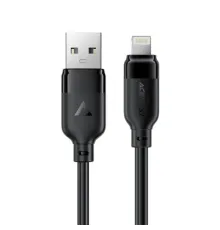 USB кабель ACEFAST C16-02 USB to Lightning TPU charging data cable 1,2m Black mag-6974316286202153918