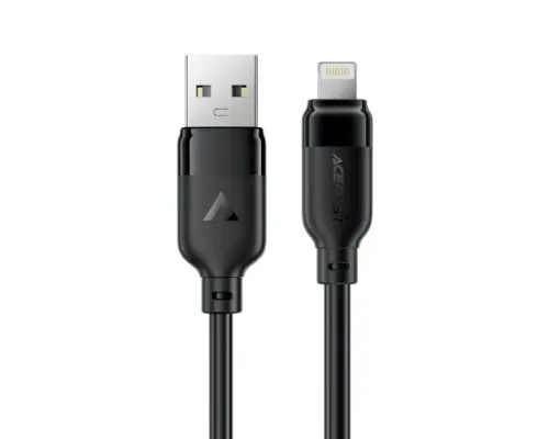 USB кабель ACEFAST C16-02 USB to Lightning TPU charging data cable 1,2m Black mag-6974316286202153918