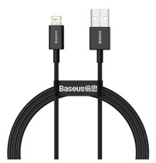 USB кабель Baseus Superior Series Fast Charging Data Cable USB to iP 2.4A 1m Black CALYS-A01(дефект mag-2000001397084136329