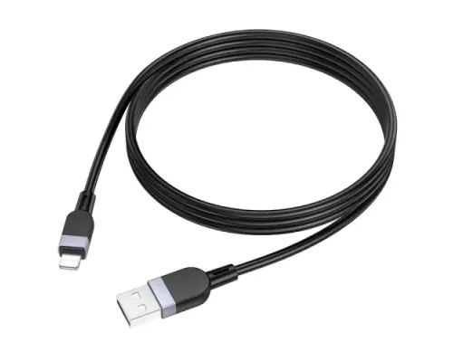 Кабель HOCO X109 Energy silicone charging data cable iP 2A/1m. Black mag-6942007636209144041
