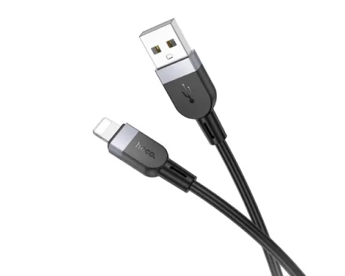 Кабель HOCO X109 Energy silicone charging data cable iP 2A/1m. Black mag-6942007636209144041