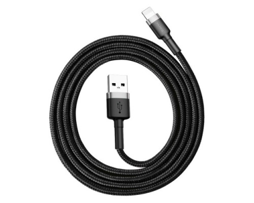 USB кабель Baseus Cafule for Ligtning 2,4A/1m. Black-grey CALKLF-BG1 mag-6953156274976140540