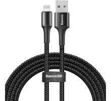 USB кабель Baseus halo data cable USB For iP 2.4A 1m Black CALGH-B01 mag-6953156292581138567